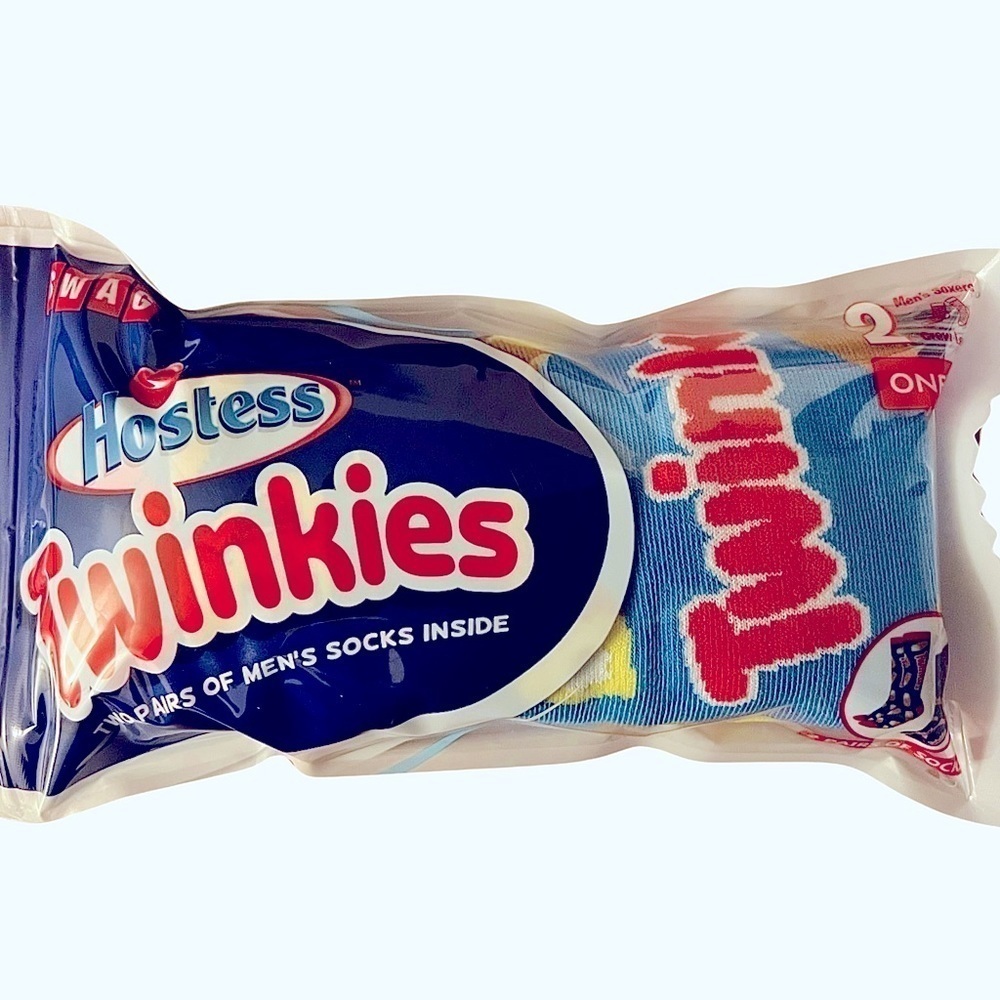 Novelty Swag Hostess Twinkie Men’s 2 pair Casual Socks